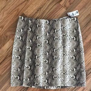 Snakeskin skirt